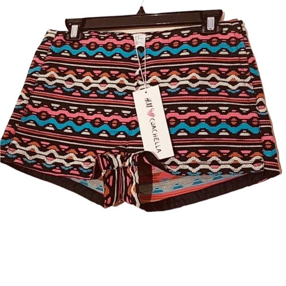 NWT H&M Coachella Colored Women’s Shorts Size 8